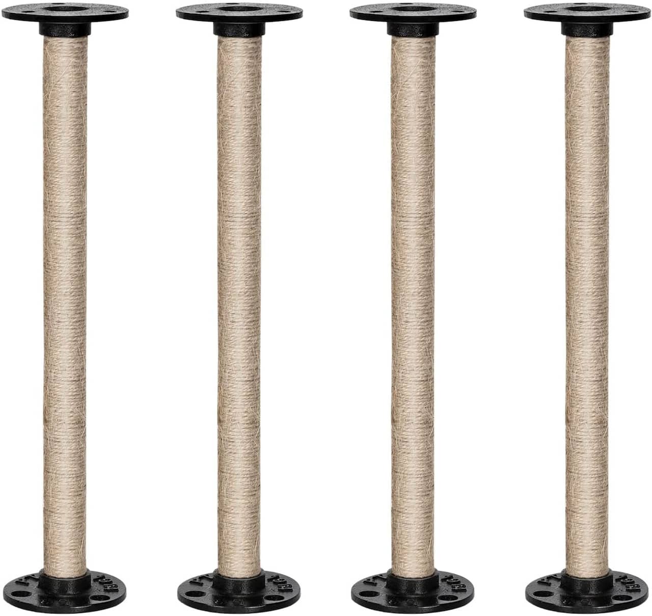 NEX™ Brown Industrial Pipe Metal Table Legs, 4ct.
